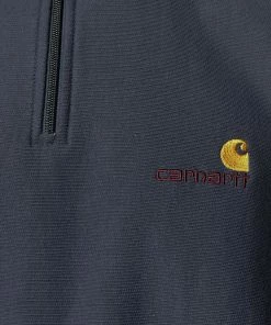 Mens Carhartt WIP American Script Half Zip Sweatshirt -Nike-shop hp 559258 e scaled