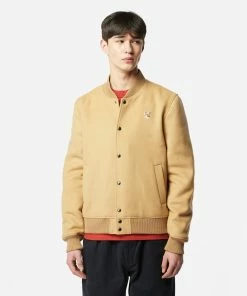 Mens Maison Kitsune Classic Teddy Bomber Jacket