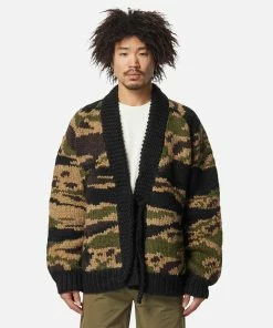 Mens Maharishi Tigerstripe Cowichan Kimono