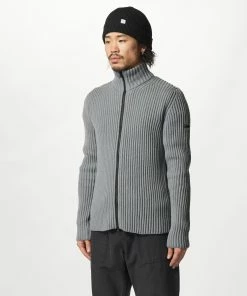 Mens Norse Projects Arktisk Hybrid Rib Zip Jacket