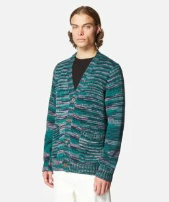 Mens Corridor Space Dye Cardigan