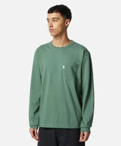Mens Adsum Long Sleeve Pocket T-Shirt