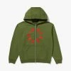 Mens Brain Dead Collegiate Zip Hoodie
