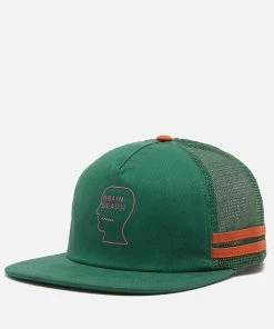 Mens Brain Dead Logohead 5 Panel Trucker Cap