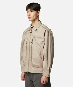 Mens Comfy Outdoor Garment Covered Shell Jacket