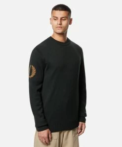 Mens Fred Perry Jacquard Knitted Jumper