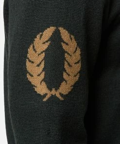 Mens Fred Perry Jacquard Knitted Jumper -Nike-shop hp 607190 d scaled