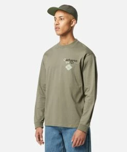 Mens Carhartt WIP Long Sleeve Buffalo T-Shirt