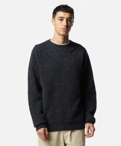 Mens YMC Suedehead Knitted Sweatshirt