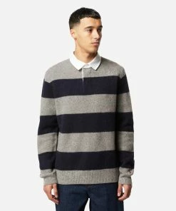 Mens Polo Ralph Lauren Knitted Wool-Cashmere Rugby Jumper